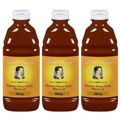 Diana Honey Garlic Barbeque Sauce 500ml 3-Pack {Imported from Canada}