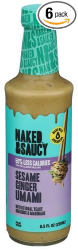 Naked And Saucy Sesame Ginger Umami 8.5 fl oz (Pack of 6)