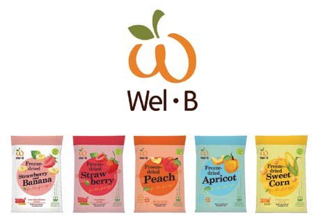 Wel-B Freeze-dried Apricot Freeze-dried Fruit Snack Unsweetened and 0% Fat Real Healthy Snack 14g.(Pack3)