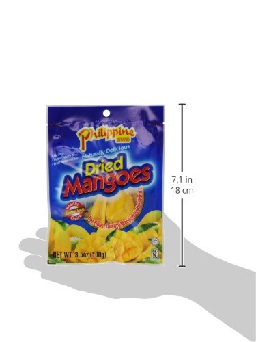 Philippine BRAND Dried Mangoes 3.5-Ounce (Pack of 25)