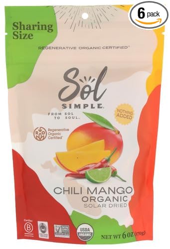 Sol Simple Mango Dried Chili Organic 6 oz (Pack of 6)