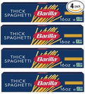 Thick Spaghetti Pasta (Pack Of 4 Boxes) 16 oz. Each
