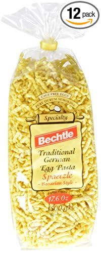 Bechtle Traditional German Egg Pasta Spaetzle 17.6 Ounce (Pack of 12) by Bechtle