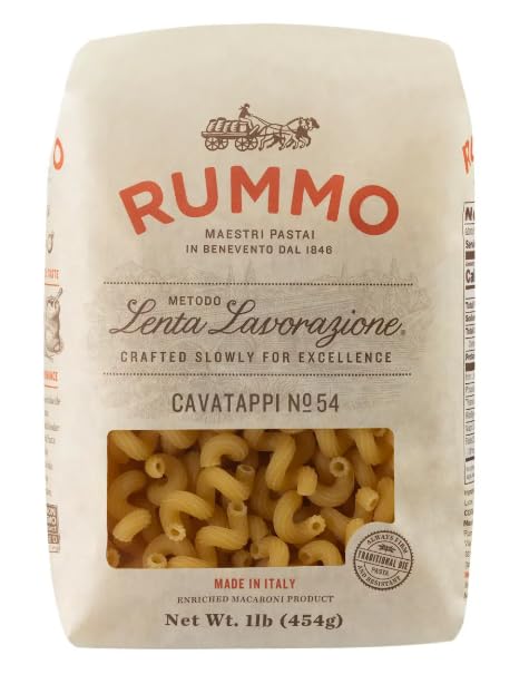 Rummo Riccioli Pasta N.54 - Cavatappi Pasta Noodles Corkscrew Noodle Durum Wheat Spiral Pasta Dry Pasta Imported from Italy - 16 Ounce (Pack of 5)