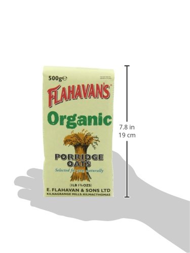 FLAHAVAN'S Organic Porridge Oats 17.75-Ounce Bags (Pack of 6)