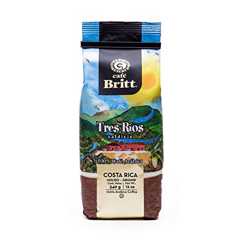 Café Britt® - Costa Rican Origins Coffee Bundle (12 oz.) (3-Pack) (From: Tarrazú Tres Ríos &amp Poás) - Ground Arabica Kosher Gluten Free Gourmet &amp Medium Light &amp Dark Roast