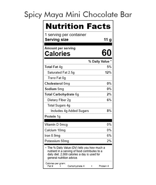 Chuao Chocolatier Spicy Maya Dark Chocolate Bars | Gourmet Cinnamon Cayenne Artisan No Preservatives | 24 Pack (0.39 oz each)
