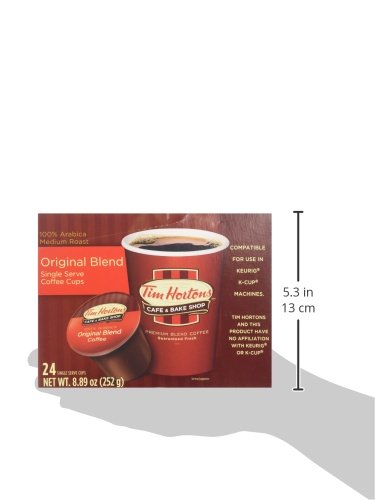 Tim Hortons Single Serve Original Blend Coffee 24 Count (Pack of 2)