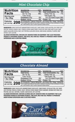 Variety Pack Dark Protein Bars Made for Nugo Nutrition  12 Count – Flavors: Pretzel Chocolate Chip Mint Mocha Peanut Butter Coconut or Almond – Kosher Pareve Dairy-Free Vegan Gluten-Free