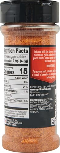 McCormick Grill Mates Sweet &amp Smoky Rub 5.37 Oz (Pack of 4)