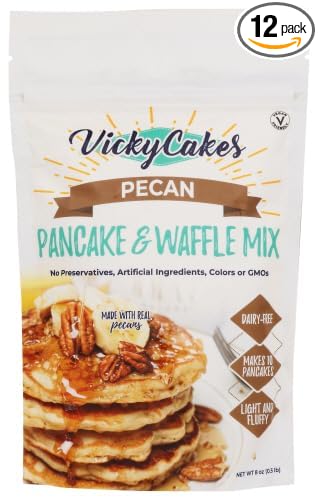 Vicky Cakes Pan Cake Mix Pancake Waffle Mix 8 oz (Pack of 12)