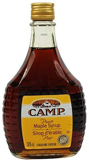 Camp 100% Maple Syrup #1 Medium 375mls/12.7oz/ (12pk) {Imported from Canada}
