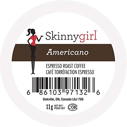 Skinny Girl Coffee Single Serve Cups for Keurig K Cup Brewer Americano Bold Coffee 48 Count