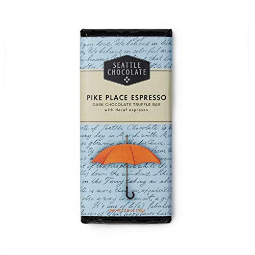 Seattle Chocolates Bar Pike Place Espresso 2.5-Ounce (Pack of 12)