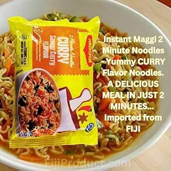 2 Minute Instant Curry Noodles - Mild Spicy CURRY Flavor with Seasonings (Case 12 x 5 Packs) To boost the goodness in your bowl So Delicious Meal in 2 Minutes