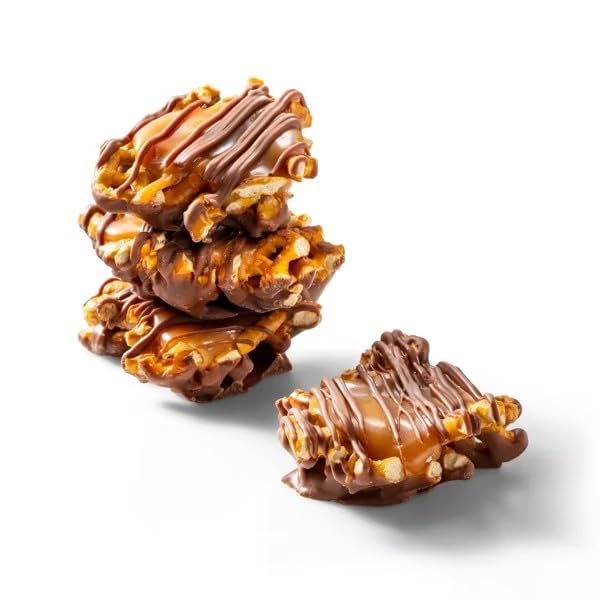 Milk Chocolate Caramel Pretzels 6.5 oz each 2 Bag