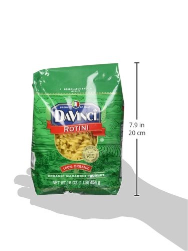 DaVinci Organic Pasta Rotini 16-Ounces (Pack of 12)