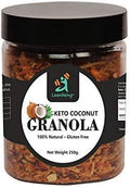 Astha Leanbeing Keto Granola Coconut Mocha Crunch 250 G | Low Carb Cereal Gluten &amp Grain Free- Low Fat High Protein Keto Cereals Energy Snack