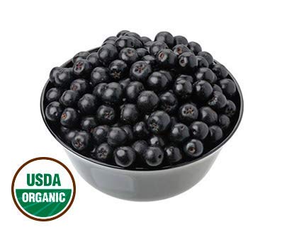 Dried Organic Aronia Berries - Northwest Wild Foods - Healthy Antioxidants Fruit - for Granola Morning Snack Baking Trail Mix (8 Ounces)