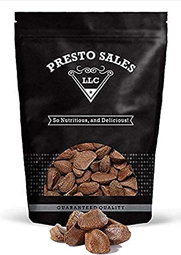 Brazil Nuts In shell Polished Large 16 oz. Raw Brazil Origin KETO Vegan Non-GMO And Natural Whole Superior High-Protein &amp Easy to Crack Resealable Bags of 1 lb. by Presto Sales