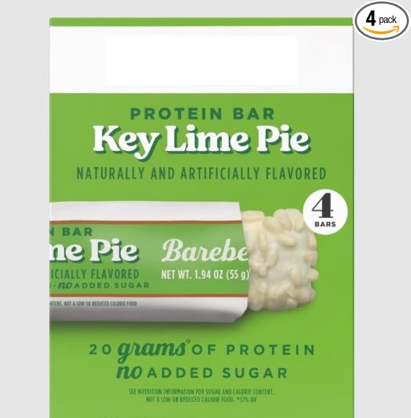 Barebels Protein Bars Key Lime Pie 55g - 4 Pack (Key Lime Pie)