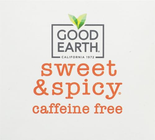 Good Earth Herbal Tea Sweet &amp Spicy Caffeine Free 18 Count Tea Bags