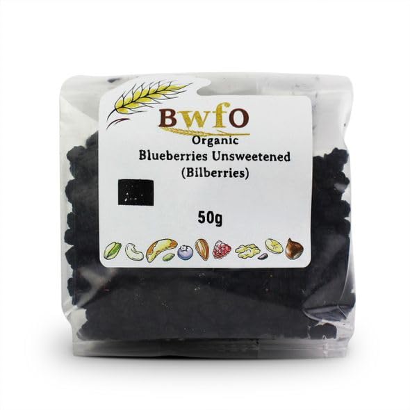 Buy Whole Foods Organic Blueberries Unsweetened (Bilberries) (50g)