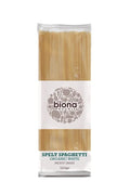 NT# Biona Organic White Spelt Spaghetti 500G -Biona Organic White Spelt Spaghetti is sourced from one of the oldest cultivated grains and an ancient cousin of wheat