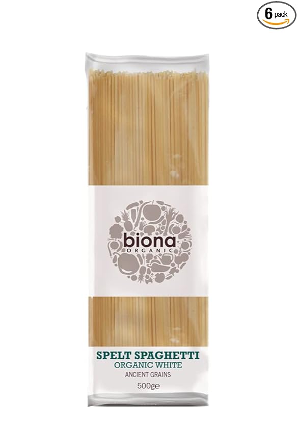 Biona Organic Spelt Spaghetti White 500g - Pack of 6