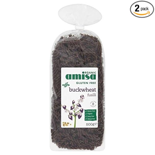 Amisa Organic Gluten Free Buckwheat Fusilli 500g - Pack of 2