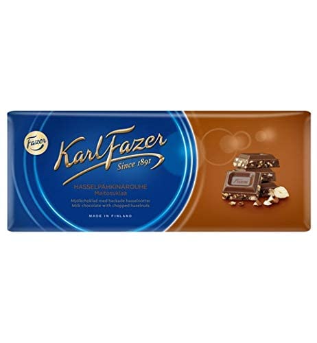 Karl Fazer Chocolate 180g-200g (Pack of 10) - Pick Any 10 bars from 14 Flavors Finnish Chocolate