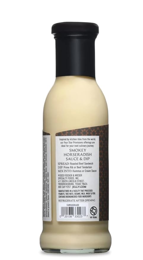 Four Star Provisions Fischer &amp Wieser - Sauces Spreads Jellies Jams &amp Dips (Smoky Horseradish Sauce &amp Dip 10.5oz)