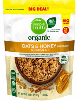Organic Oats and Honey Granola (1 Bag 22 oz.)