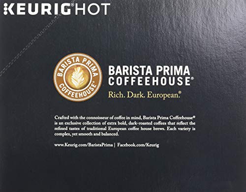 Barista Prima Coffeehouse Coffee Keurig K-Cups French Roast 96 Count (Packaging May Vary)