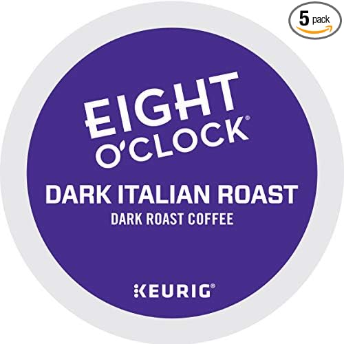 Eight O Clock Dark Italian Roast Single-Serve Keurig K-Cup Pods Dark Roast Coffee 120 Count (5 Boxes of 24 Pods)