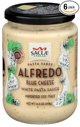 Sacla Alfredo Blue Cheese Sauce 14.5 oz (Pack of 6)