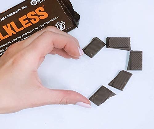 Vegan Gluten Free Nut Free | Milkless Chocolate Bars (16 Pack) | Dairy Free Soy Free Sesame Free | Allergy Friendly Snacks | No Whey Foods