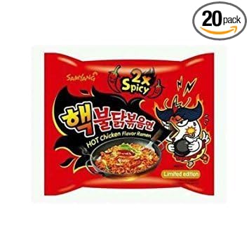 Samyang 2X Spicy Hot Chicken Flavor Ramen20Pack (140 g Each) Wdfgw