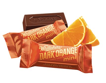 Whittaker's Share Pack Mini Slab Dark Orange 180g (Pack of 6) （Made in New Zealand）
