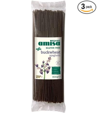 Amisa Organic Buckwheat Spaghetti 500g (Pack of 3)