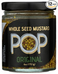 Pop Mustards Whole Seed Original 6 oz (Pack of 12)