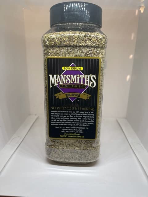 Mansmith's Rib Spice (Low Sodium) 27 ounces