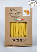 Pappardelle Egg Gourmet Pasta (Pack of 4) - Italian Gourmet Pasta From the Region of Di Campofilone - Imported Gourmet Italian Egg Pasta - 8.8 ounces / 250 grams