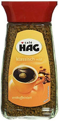 Cafe HAG Mild Classic DECAF coffee Glass Jar 100g /1 ct.
