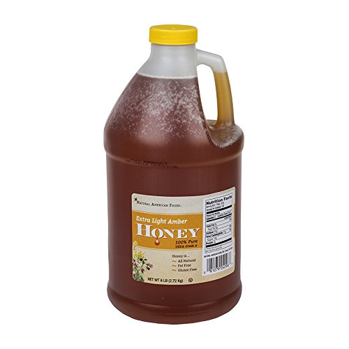 Natural American Foods Extra Light Amber Honey 6 lbs. 4 per case