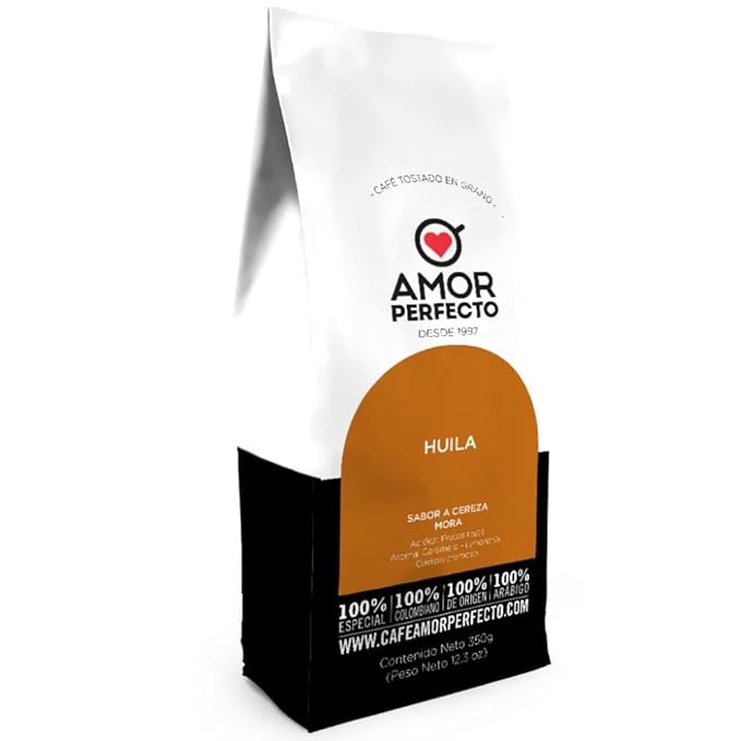 Amor Perfecto coffee roasted ground Coffee (2 pack) Cherry - Blackberry &amp Peach - Grapefruit flavor Cafe amor perfecto Colombiano Cereza - Mora durazno - toronja Colombian Coffee amor perfecto co