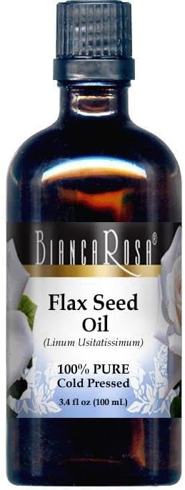 Flax Seed Oil - 100% Pure Cold Pressed (3.40 fl oz ZIN: 428134) - 2 Pack