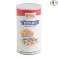 House Recipe Imperial Quick Hot Oat Cereal 100% Whole-Grain Rolled Oats Heart-Healthy Breakfast Quick-Cooking Oatmeal Kosher No Cholesterol or Sodium 42 oz Canister (Pack of 12)