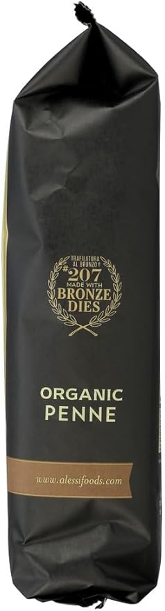 Alessi Italian Pasta - Organic Penne - Case of 12 - 16 oz.