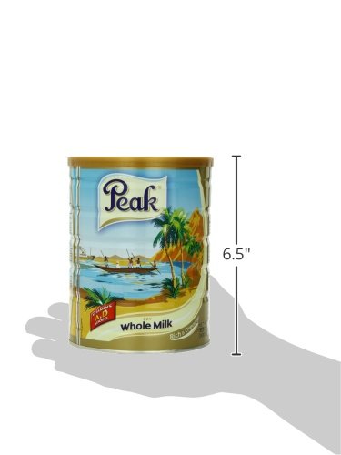Peak Whole Milk Powder 2 Pound (900g) Can - European Milk from Holland rBST Free Full Rich Flavor Dissolves Instantly Long Shelf Life Premium Full Fat Quality